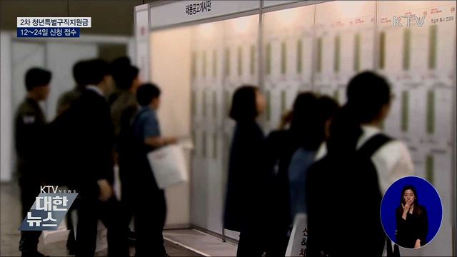 2차 청년특별구직지원금···12~24일 신청 접수