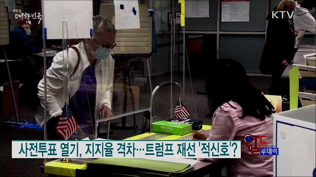 사전투표 열기, 지지율 격차···트럼프 재선 '적신호'? [월드 투데이]