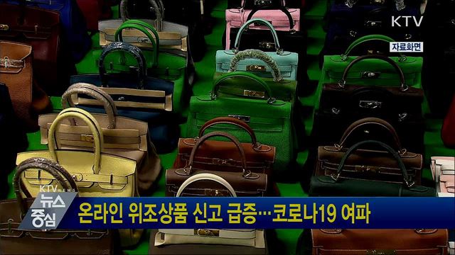 온라인 위조상품 신고 급증···코로나19 여파