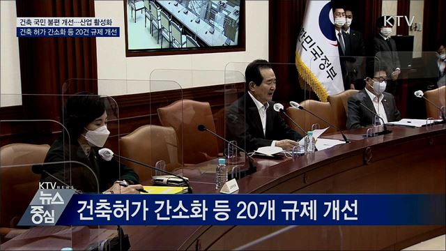 건축허가 간소화 등 국민 불편 건축 규제 개선