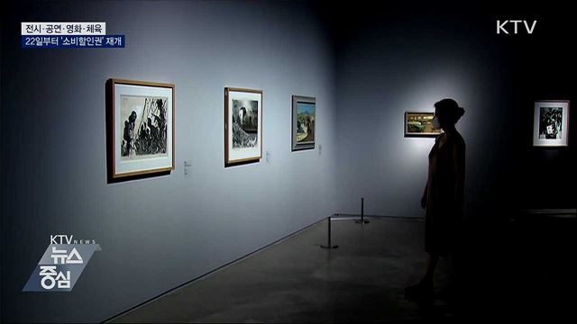 전시·공연·영화·체육 '소비할인권' 재개