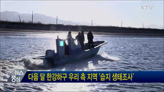 다음 달 한강하구 우리 측 지역 '습지 생태조사'