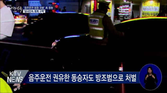 靑 청원 답변···"음주운전자 상시단속 체계 구축"