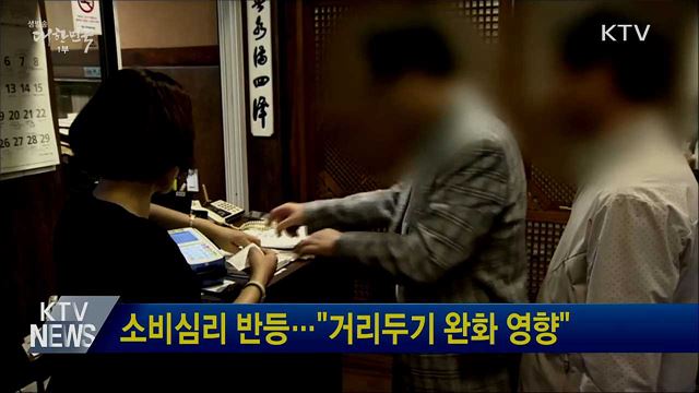 소비심리 반등···"거리두기 완화 영향"