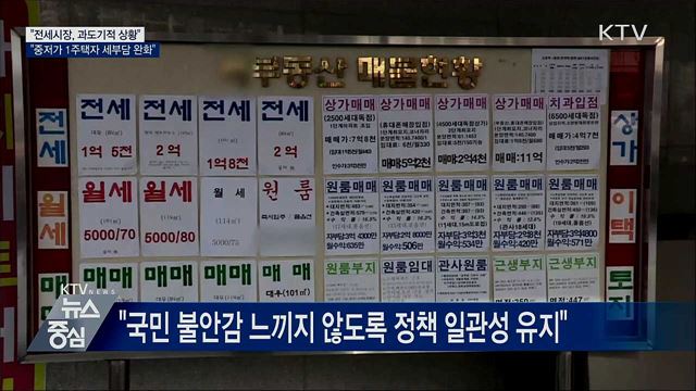 "현 전세시장, 제도 정착되는 과도기적 상황"