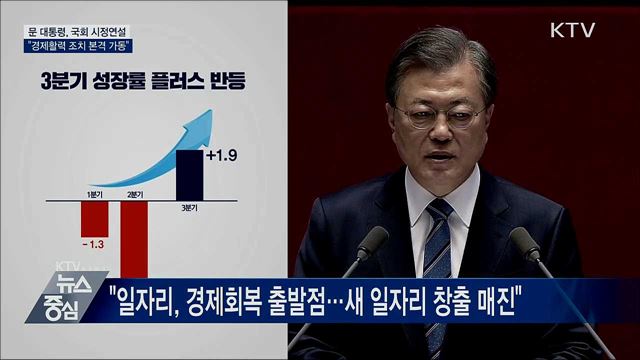 국회 시정연설···"경제활력 조치 본격 가동"