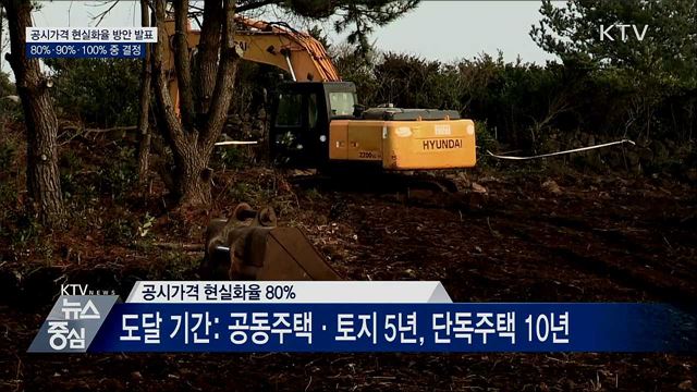 부동산 공시가격 현실화율 방안 발표···80~100% 상향