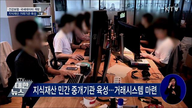 건강보험·국세데이터 개방···지식재산 거래기관 육성