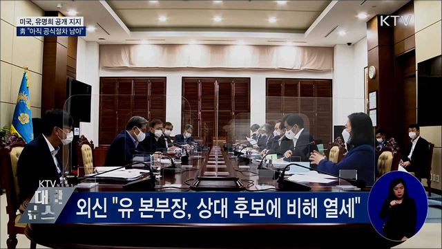 靑 "WTO 사무총장 선출, 아직 공식절차 남아"