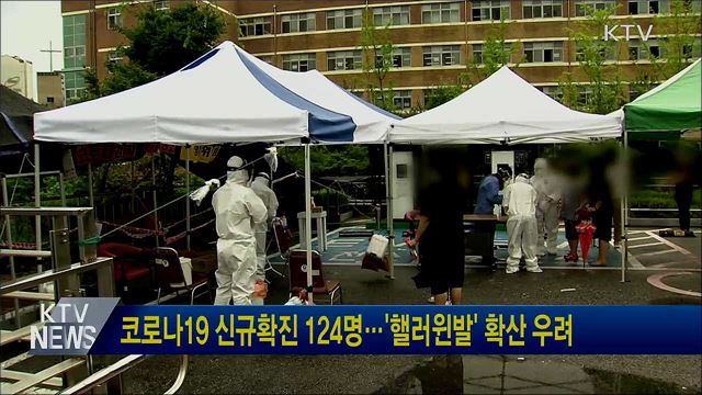 코로나19 신규확진 124명···'핼러윈발' 확산 우려