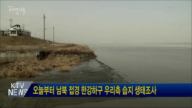 오늘부터 남북 접경 한강하구 우리측 습지 생태조사