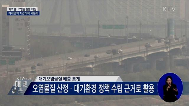 지역별·오염물질별 대응···저감대책 세분화