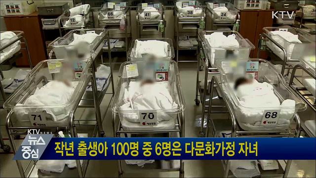 작년 출생아 100명 중 6명은 다문화가정 자녀