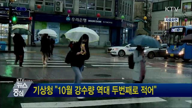 기상청 "10월 강수량 역대 두번째로 적어“