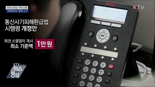 보이스피싱 구제 신청 '전화번호'도 함께 신고