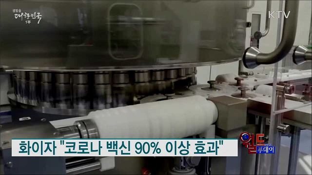 화이자 "코로나 백신 90% 이상 효과" [월드 투데이]