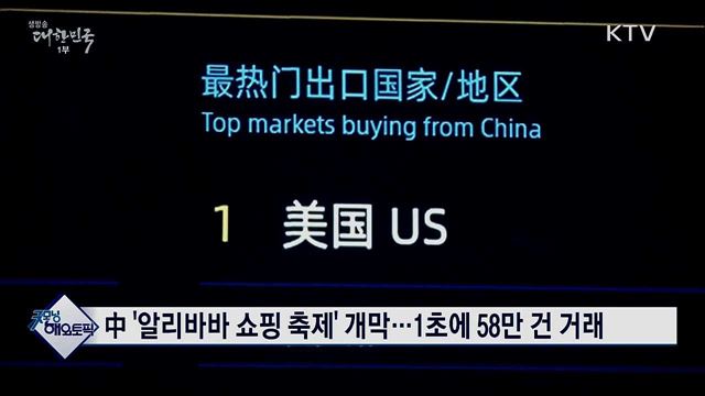中 '알리바바 쇼핑 축제' 개막···1초에 58만 건 거래 [굿모닝 해외토픽]