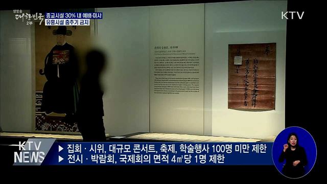 종교시설 30% 내 예배·미사···유흥시설 춤추기 금지