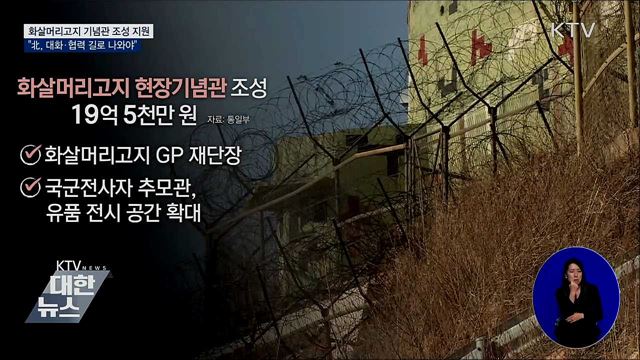 화살머리고지 현장기념관 조성 '19억 지원'