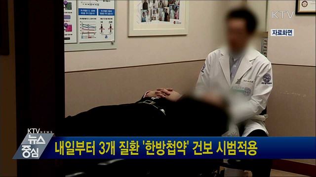 내일부터 3개 질환 '한방첩약' 건보 시범적용
