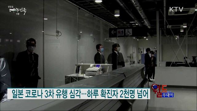 일본 코로나 3차 유행 심각···하루 확진자 2천명 넘어 [월드 투데이]