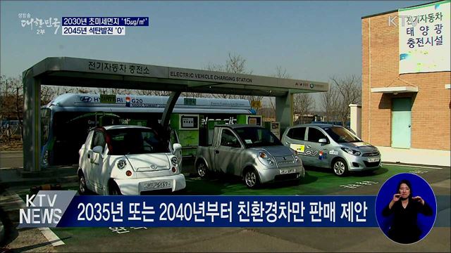 2030년 초미세먼지 '15㎍/㎥'···2045년 석탄발전 '0'