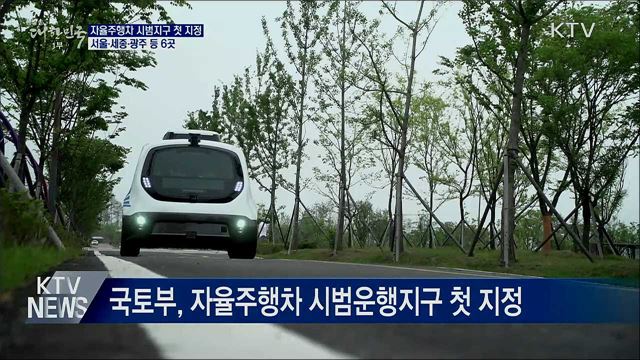 서울·세종 등 '자율주행 시범운행지구' 첫 지정