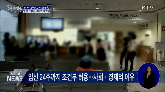 '임신 14주까지 낙태 허용'···형법 개정안 의결