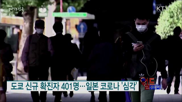 도쿄 신규 확진자 401명···일본 코로나 '심각' [월드 투데이]