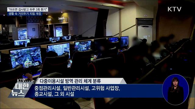 "아프면 검사받고·하루 3회 이상 환기"···지침 개정