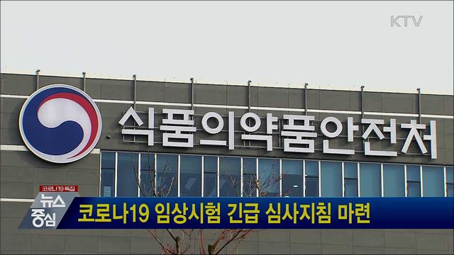 코로나19 임상시험 긴급 심사지침 마련