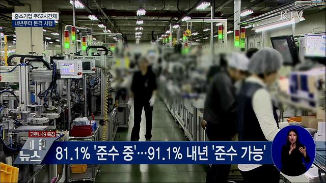 중소기업 주 52시간제 내년부터 본격 시행