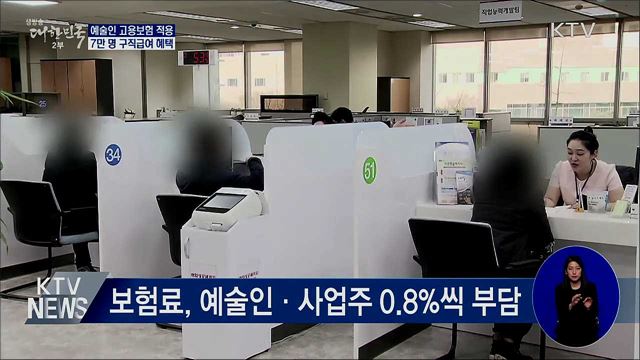 예술인 고용보험 적용···7만 명 구직급여 혜택