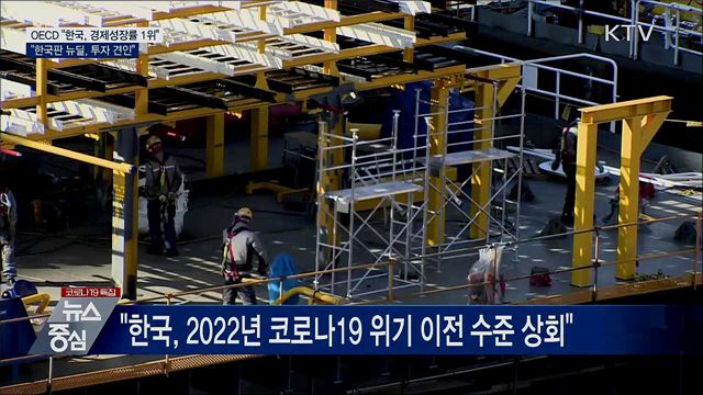 "한국, 성장률 OECD 1위···한국판뉴딜, 투자 견인"