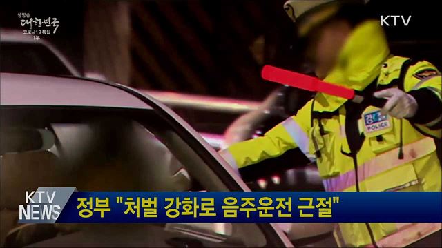 정부 "처벌 강화로 음주운전 근절"