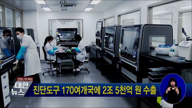 진단도구 170여개국에 2조 5천억 원 수출