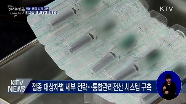 백신 접종시기 미정···취약계층·의료인 등 우선 접종
