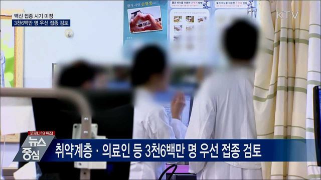백신 접종시기 미정···취약계층·의료인 등 우선 접종