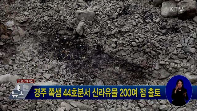 경주 쪽샘 44호분서 신라유물 200여 점 출토