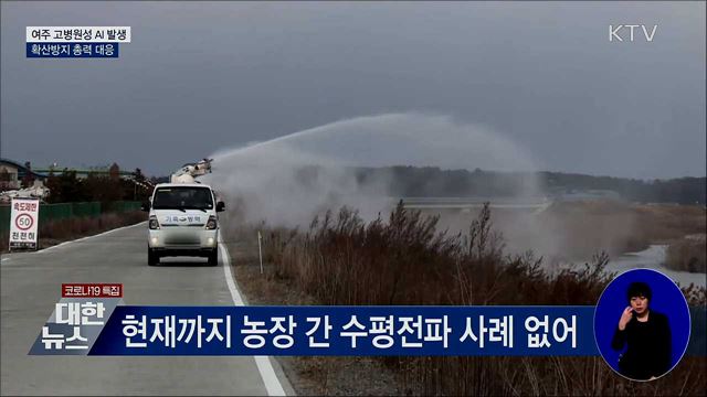 여주 고병원성 AI 발생···확산방지 총력 대응