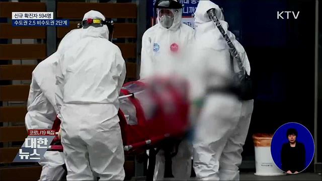 신규 확진 594명···필수의료서비스 제공도 위기