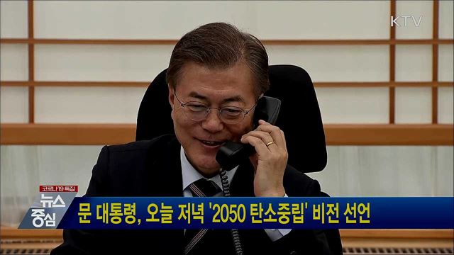 문 대통령, 오늘 저녁 '2050 탄소중립' 비전 선언