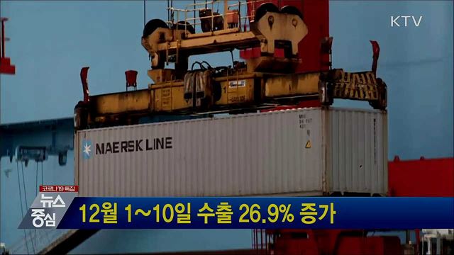 12월 1~10일 수출 26.9% 증가