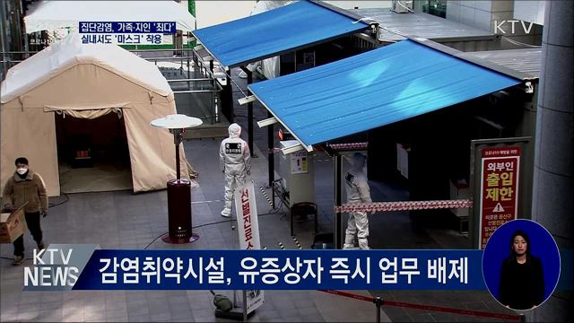 집단감염, 가족·지인 '최다'···실내에서도 '마스크'