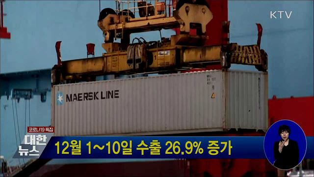 12월 1~10일 수출 26.9% 증가