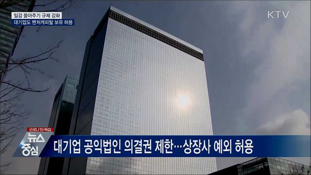 일감 몰아주기 규제 강화···대기업도 벤처캐피탈 허용