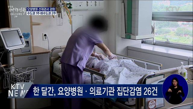 요양병원 선제검사 강화···수도권 1주·비수도권 2주