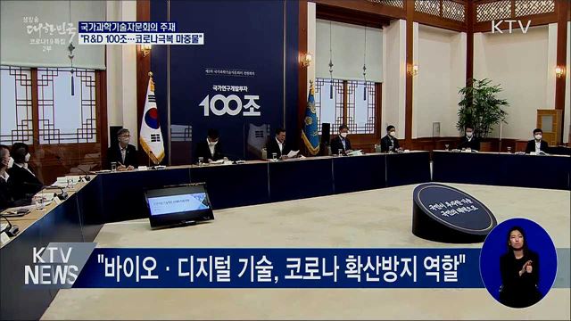 문 대통령 "R&D 100조, 코로나 극복 마중물"