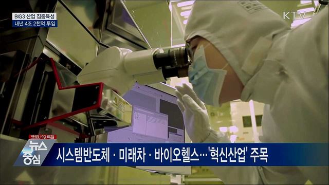 BIG3 산업 4조 2천억 지원···"세계 1위 경쟁력 확보"