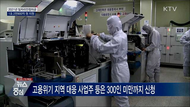 내년도 일자리안정자금 1조 2천900억 원 지원